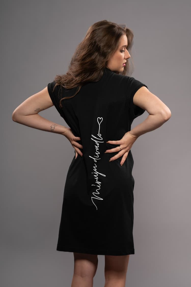Šaty Míruju divadlo <3 - tričkové - černé - dámské